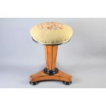 An Antique Adjustable Revolving Piano Stool