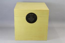 A Vintage-Style Pale Green Chinese Lidded Storage Box