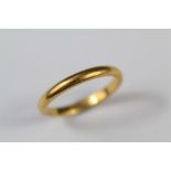 A 22ct Yellow Gold Wedding Band