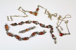 Silver and Amber Jewellery