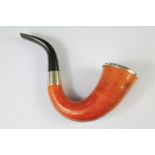 A Singleton & Cole Ltd, Silver Mounted Smoking Pipe