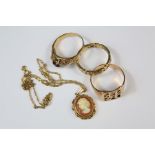 Miscellaneous 9ct Gold Jewellery