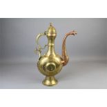 A 19th Century Persian Brass Ewer