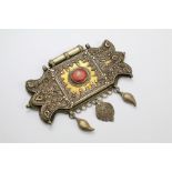 A 19th Century Turkman Silver Gilt Decorative Pendant