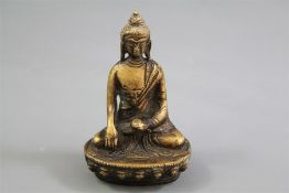 A Small Bronze Buddha