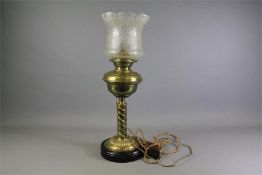 A Victorian Oil Lamp