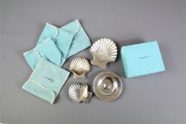 Tiffany NY Silver Scalloped Pin Dishes