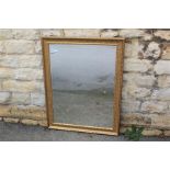 A Large Contemporary Gilt-Effect Framed Mirror