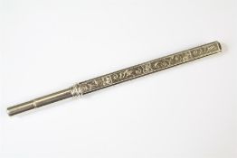 A Mid 19th Century Silver Integrated Pen/Pencil