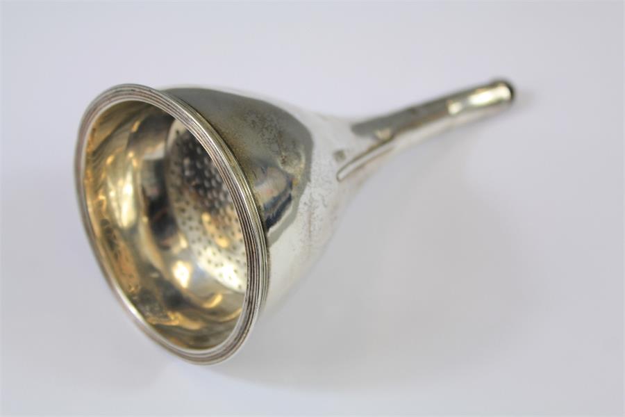 A Silver Georgian Wine Strainer - Image 2 of 2