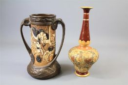 An Art Nouveau Bretby Pottery Vase