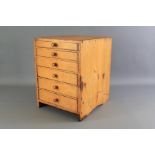 A Pine Collectors Chest