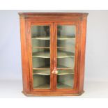 A Mahogany George III Corner Cabinet