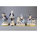 A Set of Four Unterweissbach Porcelain Figurines