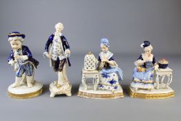 A Set of Four Unterweissbach Porcelain Figurines