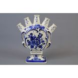 A Blue and White Delft Tulip Vase