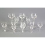 A Collection of Stuart Cut Crystal Glasses