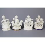 A Set of Unterweissbach Porcelain Bisque Figures