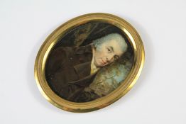 James Souter (1755-87) Oval Portrait Miniature of a Gentleman