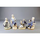 A Set of Four Unterweissbach Porcelain Figures