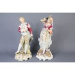 A Pair of Volkstedt Porcelain Figures