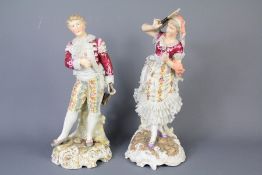 A Pair of Volkstedt Porcelain Figures