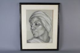 Sheila Mason 20th Century Pastel Portrait