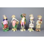 A Collection of Volkstedt and Continental Figurines