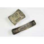Two Chinese White Metal Trade Tokens