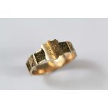 An Antique 9ct Gold Mourning Ring