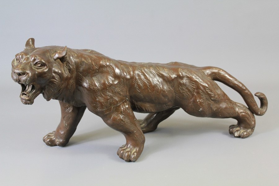 A Japanese Bronzed Bengal Tiger - Image 2 of 2