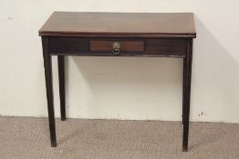 An Antique Mahogany Fold-over Tea Table