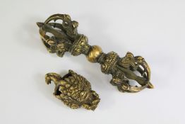 A Tibetan Bronze Vajra