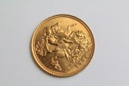 A Gold Half Sovereign