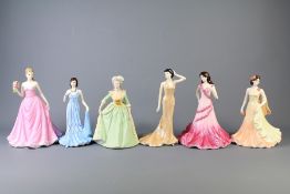 A Collection of Coalport Porcelain Lady Figurines