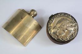 A Silver Trinket Box. The box embossed with putti, Birmingham hallmark dated 1905 and a miniature