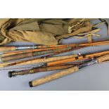 A Collection of Vintage Split Cane Fly Rods