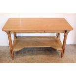 An Oak Inlaid Arts and Crafts Buffet Table