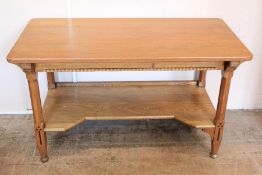 An Oak Inlaid Arts and Crafts Buffet Table