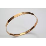 A 9ct Rose Gold Bangle