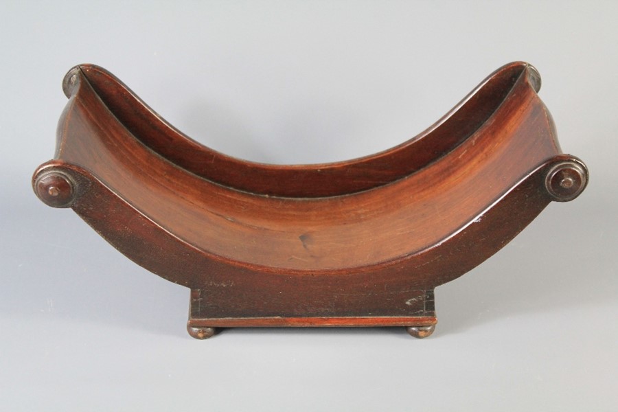 An Antique Mahogany Cheese Coaster