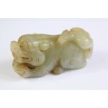 A Chinese Jade Foo Dog