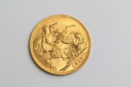 An Edward V Full Gold Sovereign
