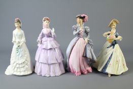 A Collection of Royal Worcester Porcelain Lady Figurines