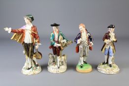 A Quantity of Continental Porcelain Figurines