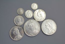 An Uncirculated 1887 Queen Victoria Silver Coin Set.