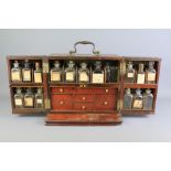 A Victorian Mahogany Travelling Apothecary Chest