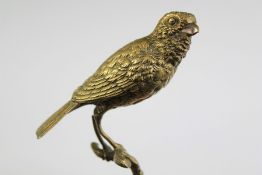 A Victorian Brass Bird Finial