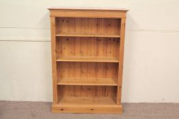 A Pine Three Shelf Book Case Unit