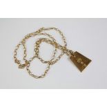 A 9ct Gold Pendant and Chain
